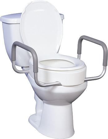Premium Toilet Seat Riser with Removable Arms