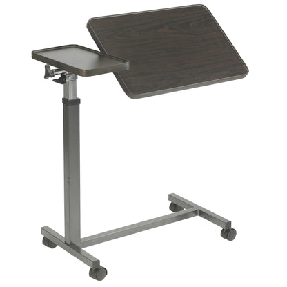 Multi-Purpose Tilt-Top Split Overbed Table with Tray