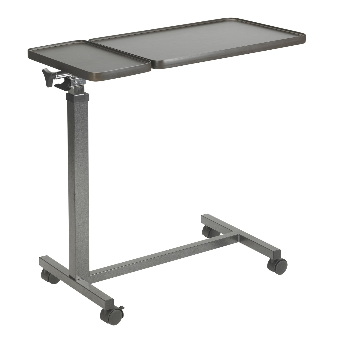 Multi-Purpose Tilt-Top Split Overbed Table with Tray