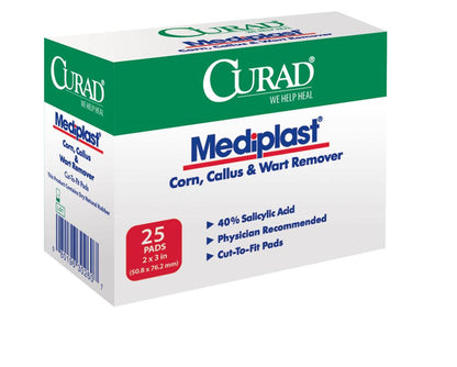 Curad MediPlast Corn, Callus & Wart Remover (box of 25)