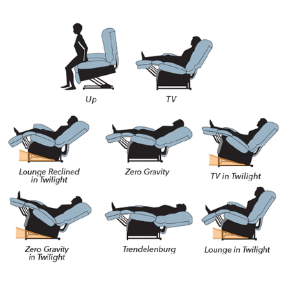 EZ Sleeper PR-761 Maxicomfort with Twilight- Luxury lift chair - Bourbon Microsuede