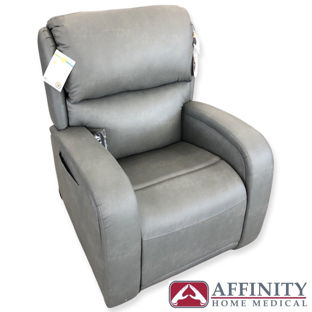 EZ Sleeper PR-761 Maxicomfort with Twilight- Luxury lift chair - Iron Brisa